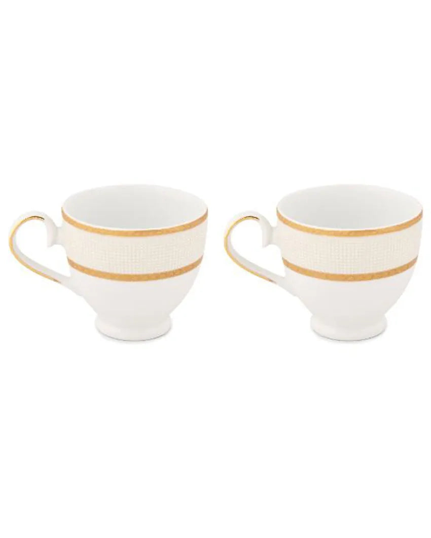 Golden Sand Porcelain Cup & Saucer Set