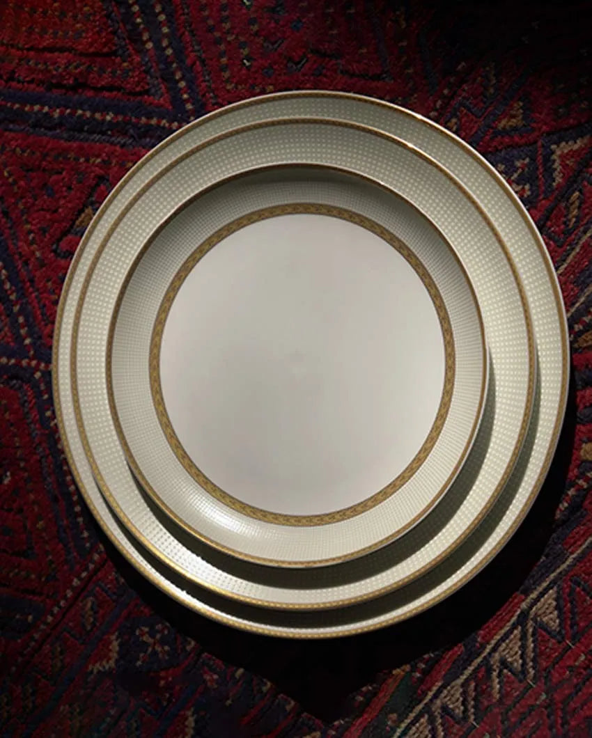 Golden Sand Porcelain Dinner Set