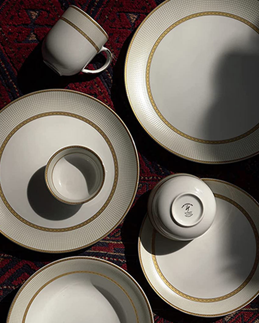 Golden Sand Porcelain Dinner Set