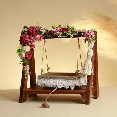 Pink Wooden Swing Palana