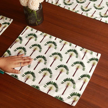 Green Palm Table Linen Set