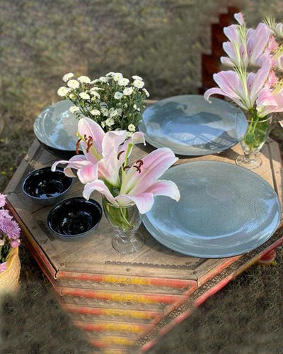 Grey Night Porcelain Dinner Set