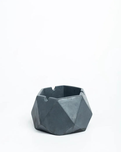 Enhanced Geometric Shape Hextray 2.0 Concrete Ashtray | 4 x 4 x 2 inches