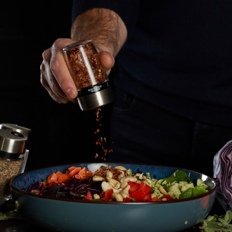 Premium Filled Herb & Spice Carousel Jar Set of 8 Dusaan