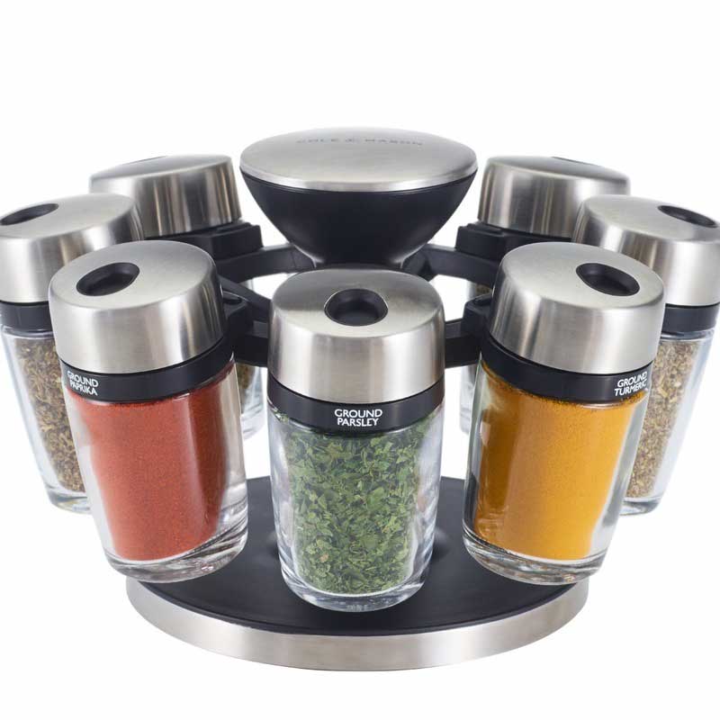Premium Filled Herb & Spice Carousel Jar | Set of 8 Default Title