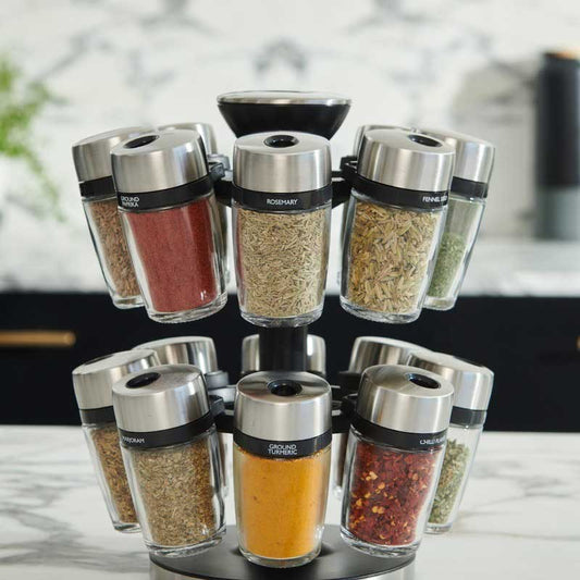 Herb And Spices New Premium Carousel Jar | Set of 16 Default Title