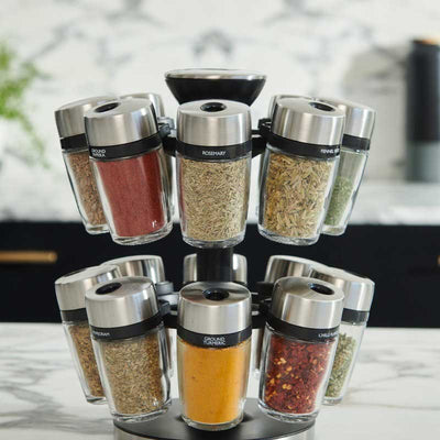 Herb And Spices New Premium Carousel Jar | Set of 16 Default Title