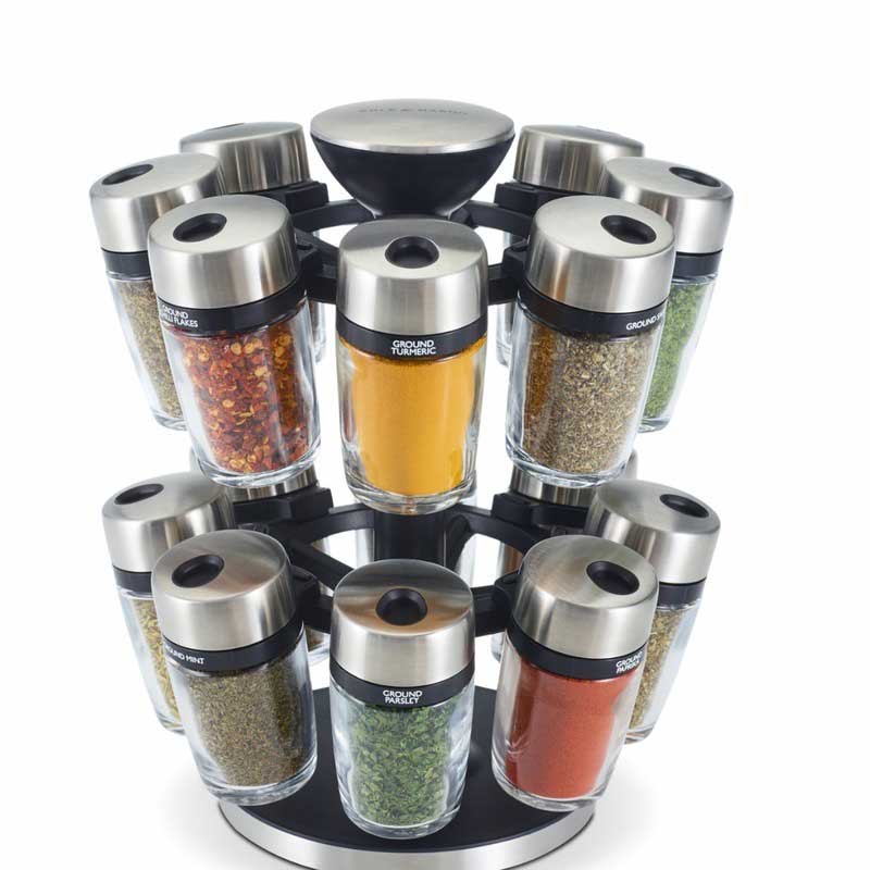 Herb And Spices New Premium Carousel Jar | Set of 16 Default Title
