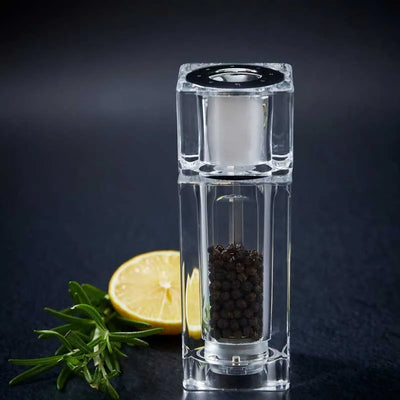 Cube Precision Two In One Salt & Pepper Mill | 6 Inches Default Title