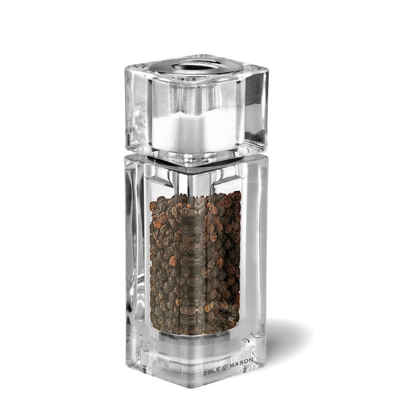 Cube Precision Two In One Salt & Pepper Mill | 6 Inches Default Title