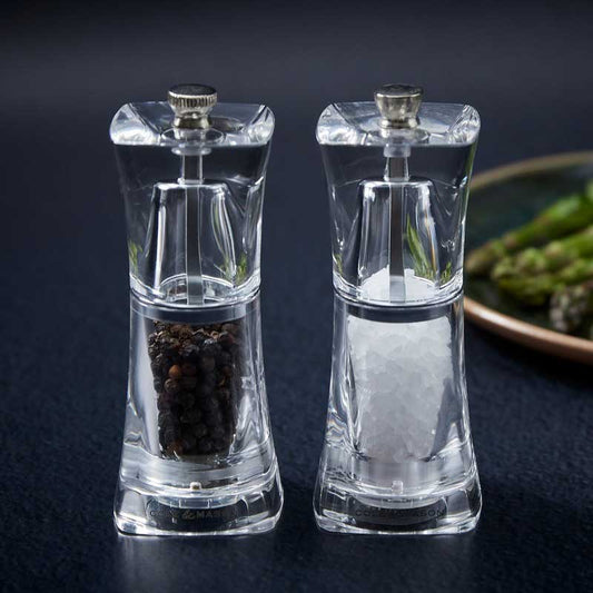 Precision Manual Acrylic Crystal Salt & Pepper | 5 Inches Default Title