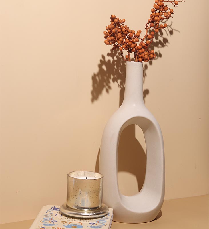 Hollow Minimalist Bottle Vase | Set Of 2 Default Title