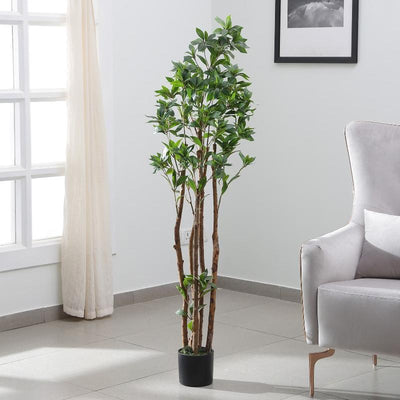 Beautiful Artificial Real Touch Fiddle Leaf Plant With Pot | 58 Inch Default Title