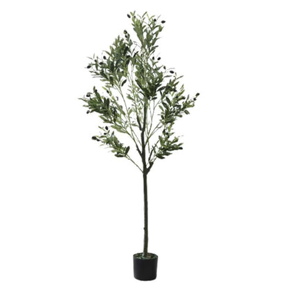 Artificial Real Touch Olive Plant With Pot | 58 Inch Default Title