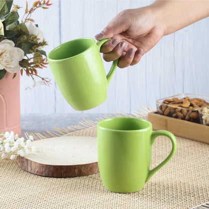 Modern Mugs | Set of 2 | Multiple Colors Green