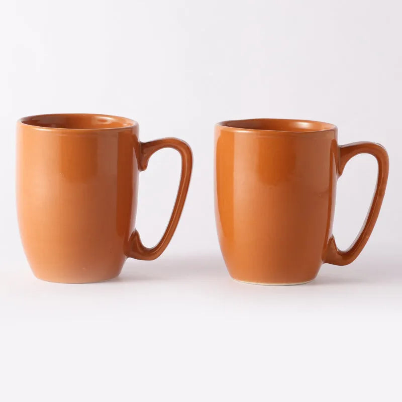 Modern Mugs | Set of 2 | Multiple Colors Orange