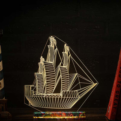Ship Lamp | With Rechargeable Battery