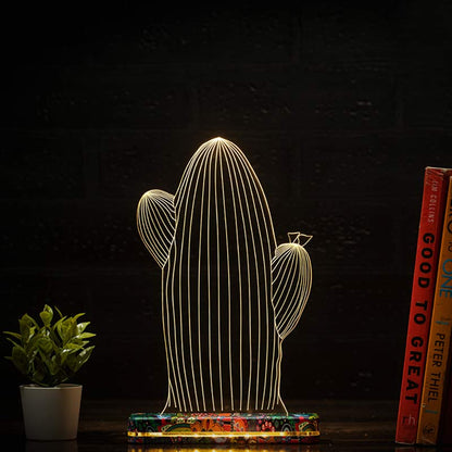 Cactus Lamp | With Rechargeable Battery
