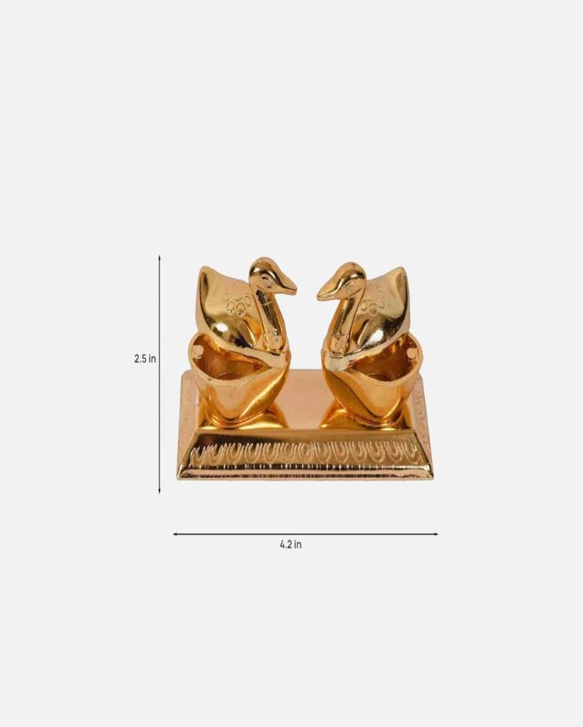 Charming Kumkum Roli Box in Double Duck Shape | Set of 3 | 2 x 4 x 3 inches