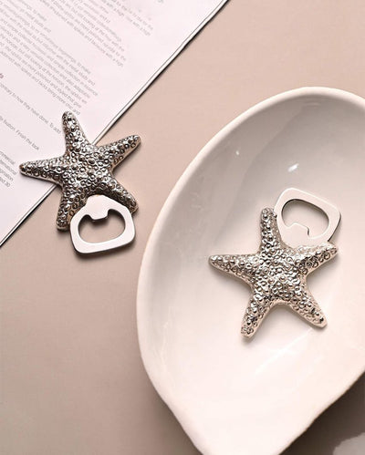 Elegant & Durable Silver Star Bottle Opener | 4 x 3 inches