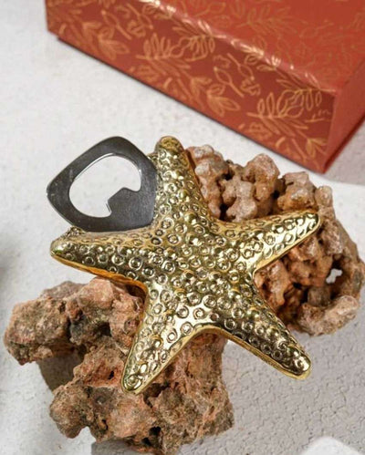 Elegant & Durable Gold Star Bottle Opener | 5 x 4 inches