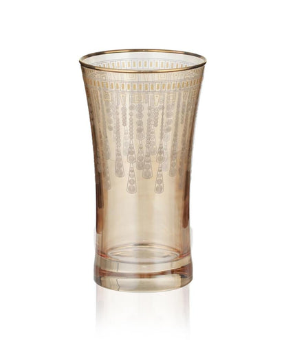 Elegant Golden Brilliance Highball Glasses | Set of 4 | 3 x 5 inches