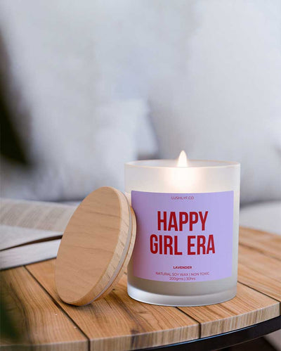 Happy Girl Era Lavender Soy Wax Candle | 3 x 4 inches | 200ml