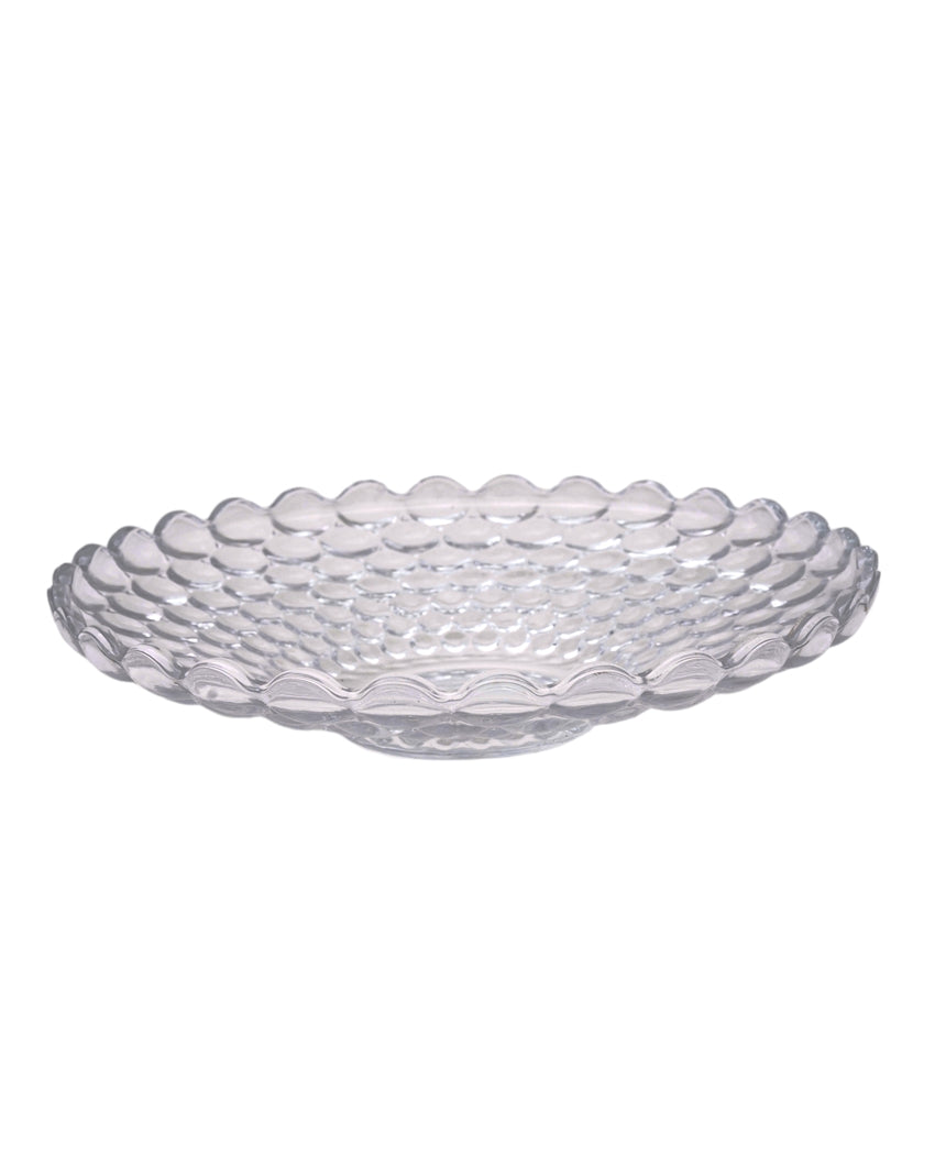 Decorative Crystal Bubble Fruit Accent Bowls | Set of 2 | 10 x 3 inches