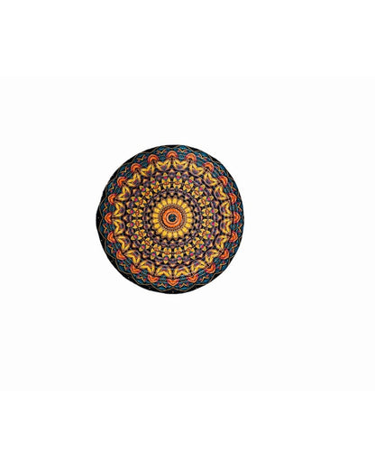 Vibrant Mandala Design Jute Table Mats | Set of 3 | 15 x 1 inches