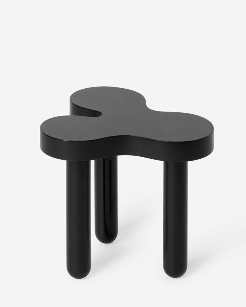 Functional Art Modern Wiggle MDF Duco PU Finish Side Tables | 18 x 18 inches