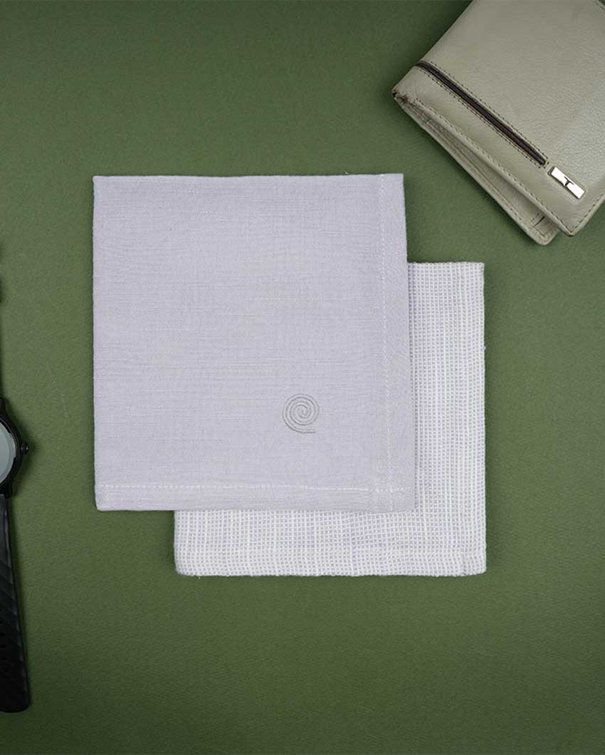 Men's Premium Bamboo Handkerchief | Pack Of 2 | 16 x 16 inches