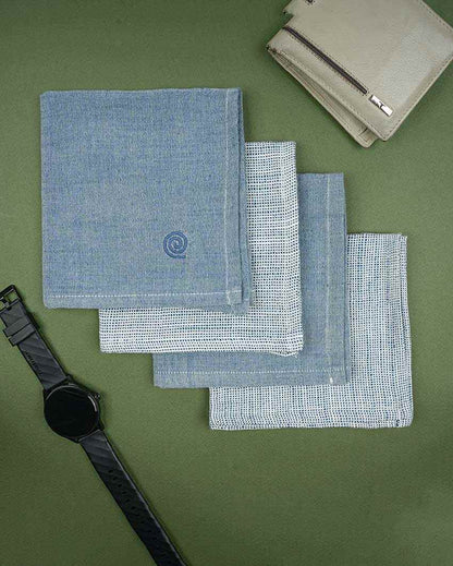 Men's Premium Bamboo Handkerchief | Pack Of 4 | 16 x 16 inches