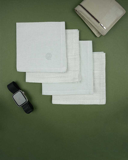 Men's Premium Bamboo Handkerchief | Pack Of 4 | 16 x 16 inches