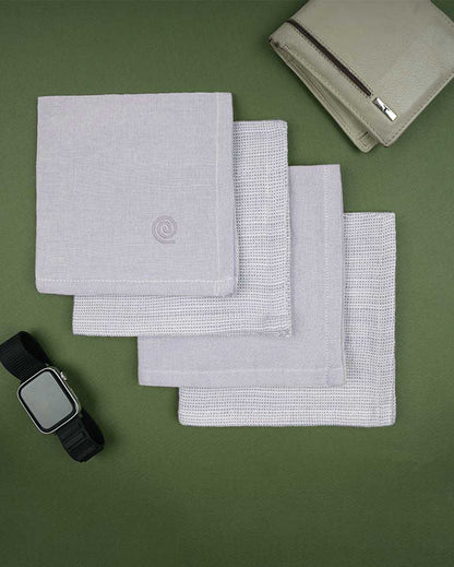 Men's Premium Bamboo Handkerchief | Pack Of 4 | 16 x 16 inches