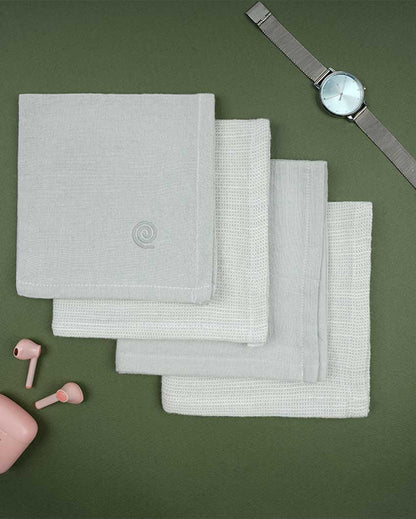 Women's Premium Bamboo Handkerchief | Pack Of 4 | 12 x 12 inches