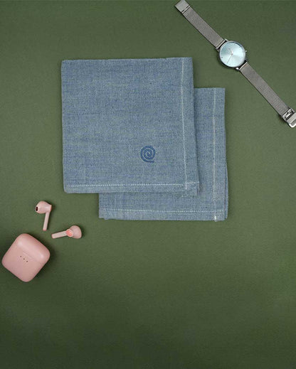 Solid Women's Premium Bamboo Handkerchief | Pack Of 2 | 12 x 12 inches