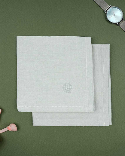 Solid Women's Premium Bamboo Handkerchief | Pack Of 2 | 12 x 12 inches
