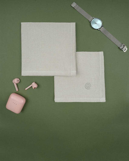 Solid Women's Premium Bamboo Handkerchief | Pack Of 2 | 12 x 12 inches