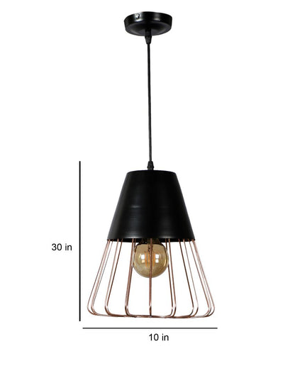 Classy Look Jaal Shape Hanging In Copper Finish Ceiling Lamp