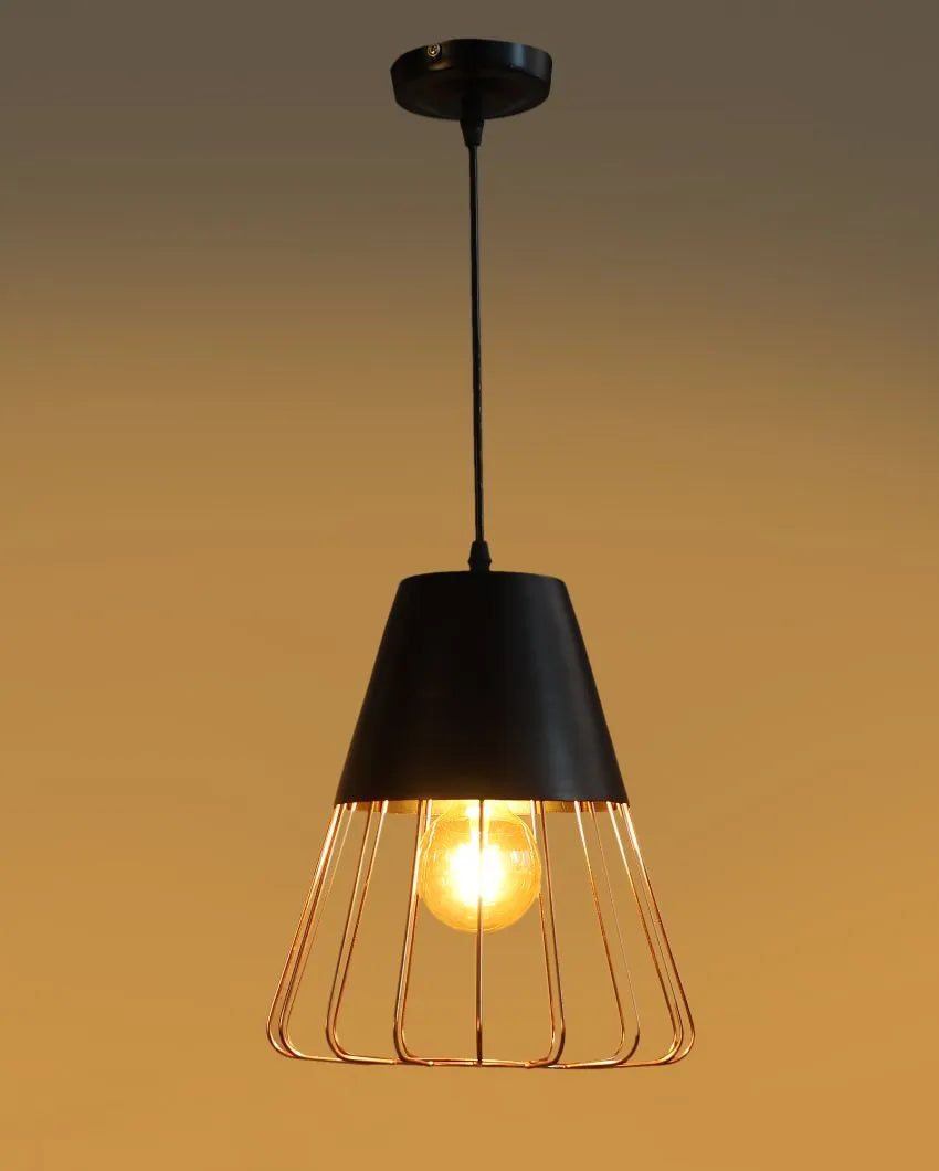 Classy Look Jaal Shape Hanging In Copper Finish Ceiling Lamp