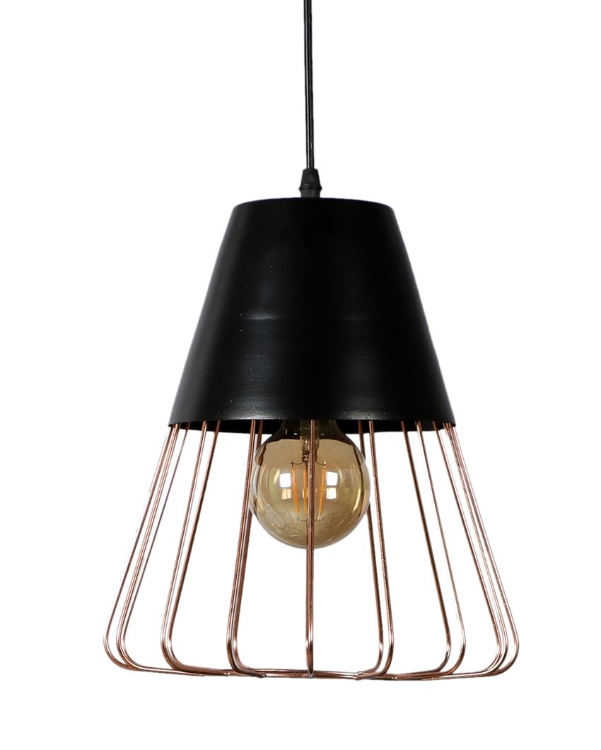 Classy Look Jaal Shape Hanging In Copper Finish Ceiling Lamp