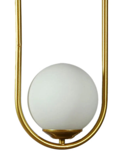 Doom Glass Hanging In Golden Finish Ceiling Lamp