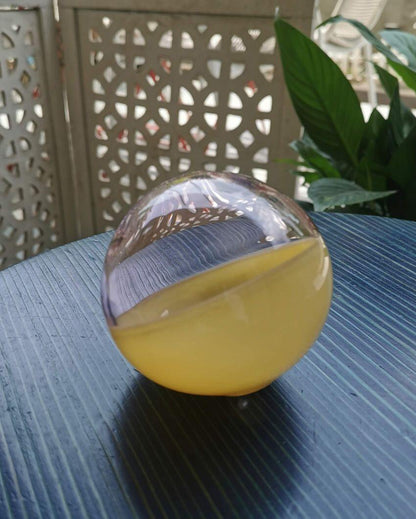 Unique Art Glass Hand Blown Sphere