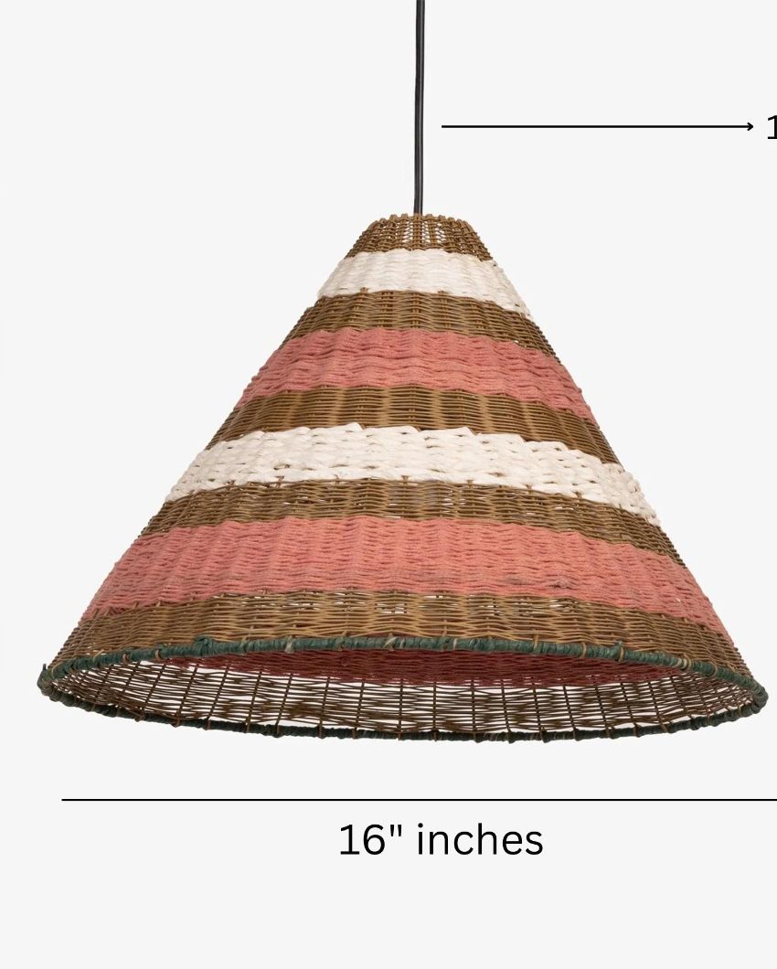 Japon Peach Ceiling Drop Light Lamp | 16 x 12 inches