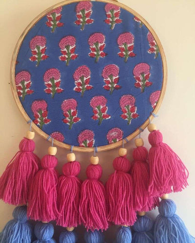Summertime Joy Tasseled Dreamcatcher | 8 x 21 inches
