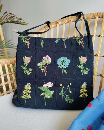 Elegant Miss Briganza Floral Bag | 10 x 5 x 11 inches