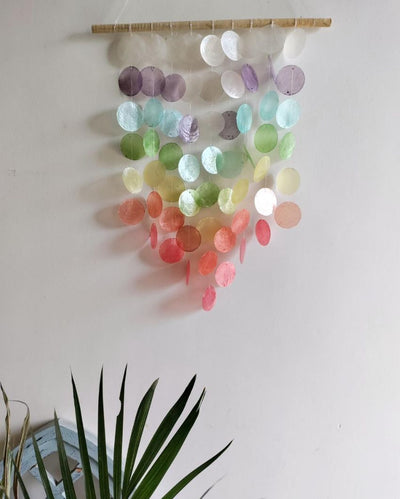 Whimsical Bubbles Sea Shell Wind Chime | 16 x 22 inches