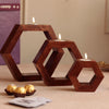 HexaGlow 3 piece Candle Holder