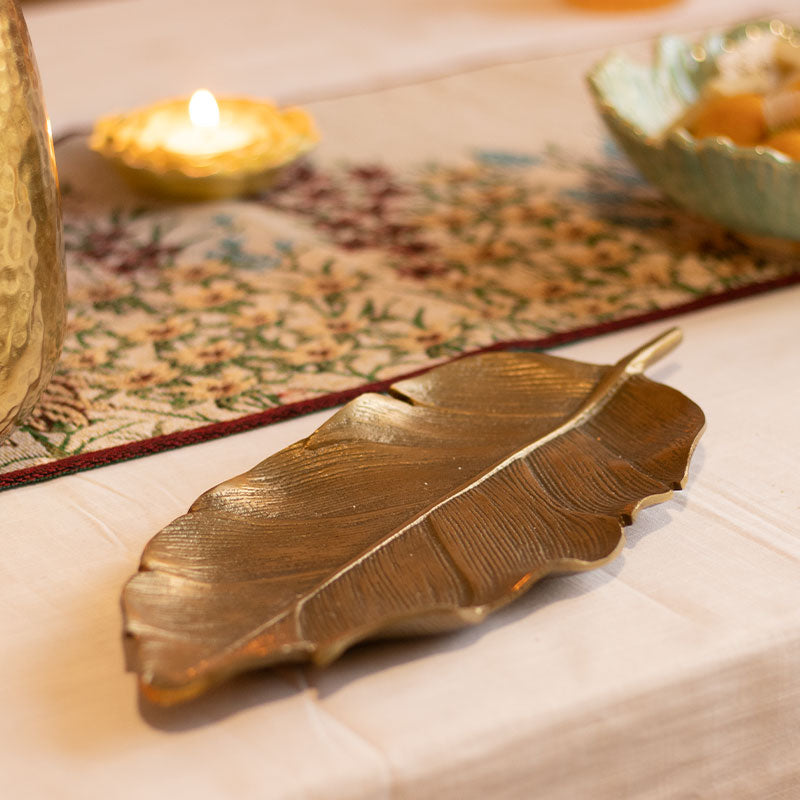 Leaf Golden Platter