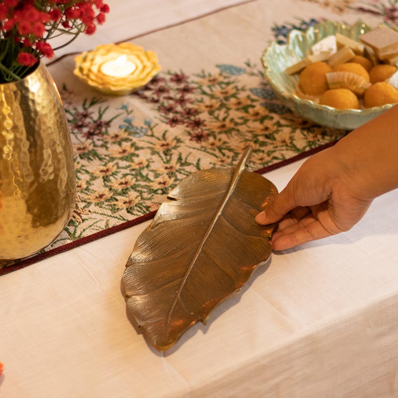 Leaf Golden Platter